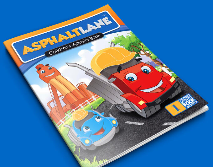 Cover for the 'Children’s Activity Book' created for the transnational company EZ Street.