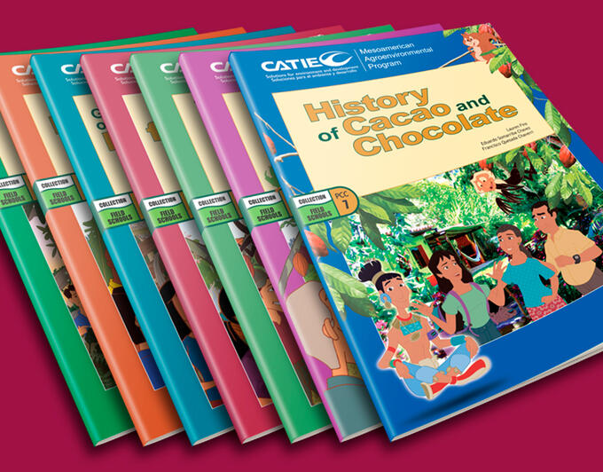 Covers for the 'Field Schools Collection' for the manuals of the international organization Tropical Agricultural Research and Higher Education Center - CATIE.