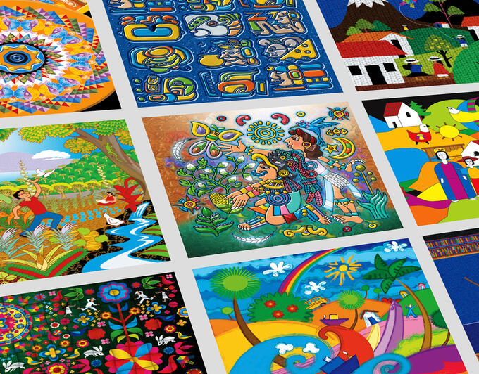 Illustrations for the 'Great Country Collection' by the international foundation Radio Nederland Training Centre Latam - RNTC.